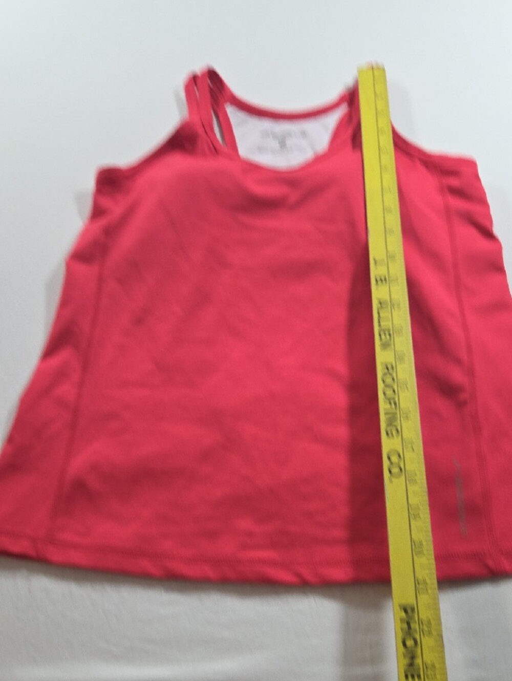 Brooks Hot Pink Performance Tank Top Double Straps Yoga Gym Athletic Womans - Picture 3 of 6